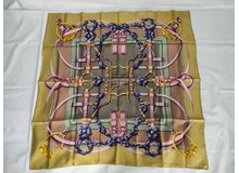 (10895_0013)HERMES カレ 90 LES CLES 鍵 スカーフ その他小物