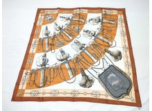 (10895_0024)HERMES カレ Cliquetis ブラウン その他小物